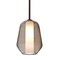 Besa Lighting Link Stem Pendant, Smoke/Opal, Bronze Finish, 1x9W LED 1TT-LINKSM-LED-BR - alternate 1